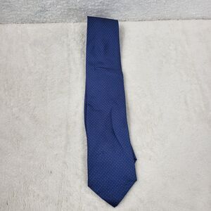 PAUL SMITH mens blue yellow polka dot silk tie made in England
